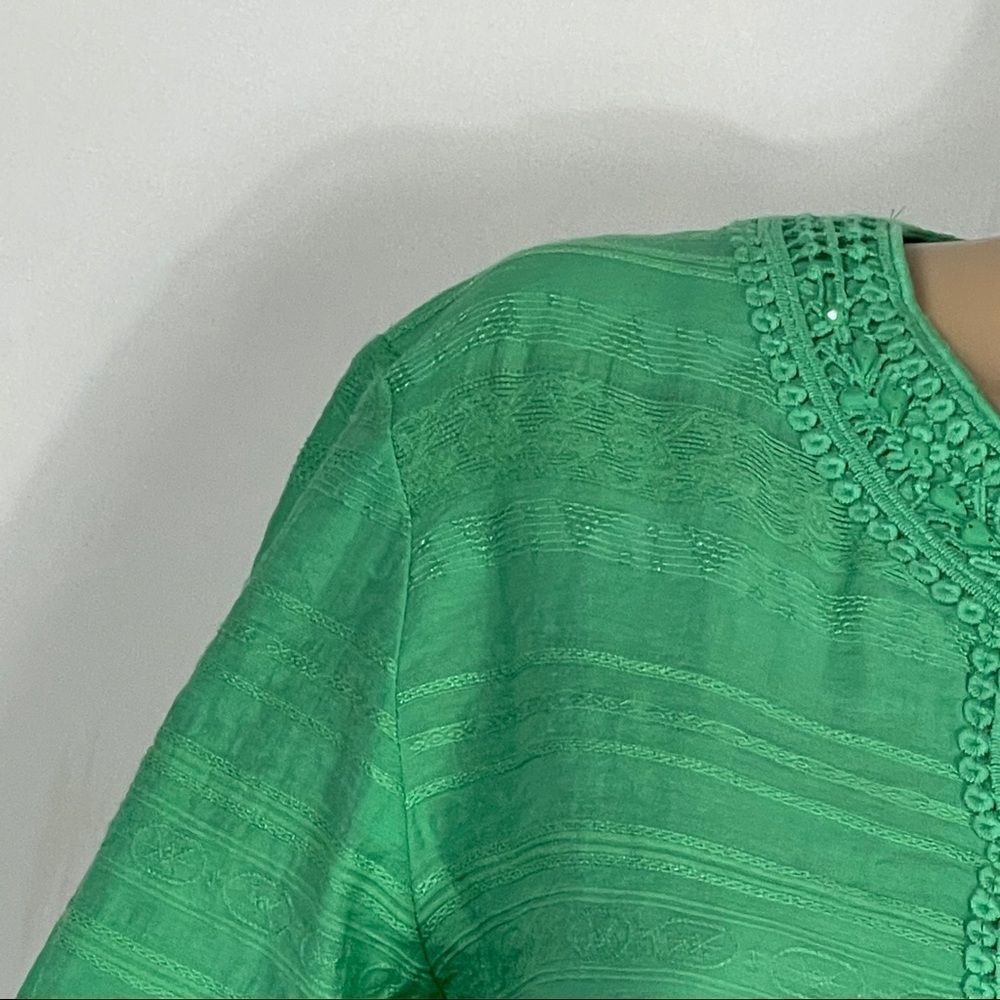 Alfred Dunner Mint Green Women's Blouse - Picture 7 of 14